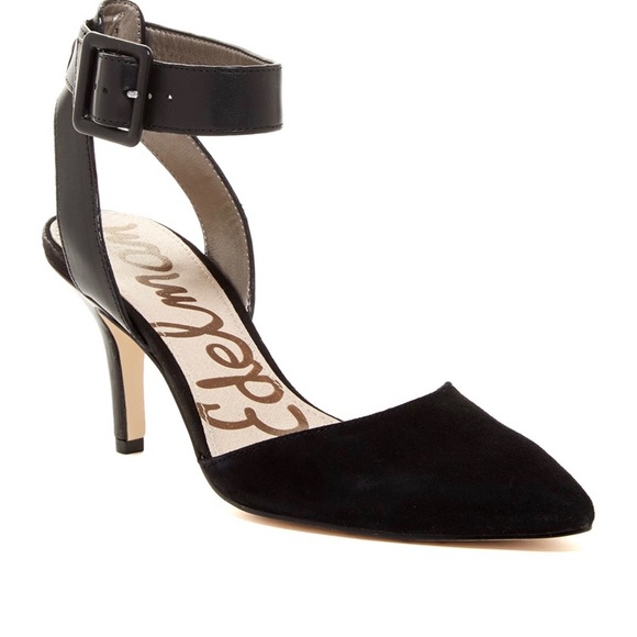 Sam Edelman Shoes - Sam Edelman Okala Ankle Strap Suede Pump 7.5